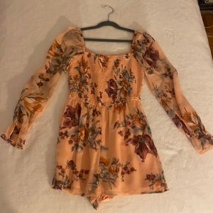 Abercrombie & Fitch floral romper XSP